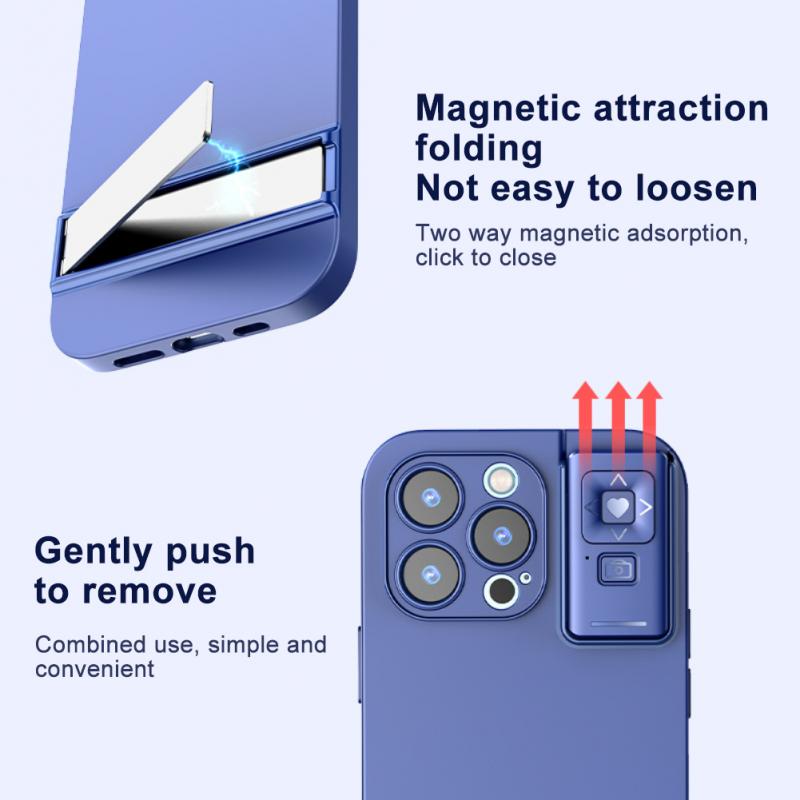 3-in-1 Smart Phone CaseProduct: Multifunctional mobile phone caseColor: Black, blue, purpleMaterial: Silica gel alloyMagnetic or not: YesSpecifications:The Artifact three-in-one mobile phoz'splace-1 Smart Phone Case