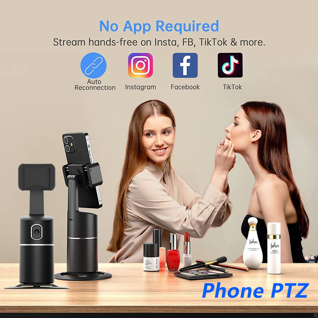 Face Tracking Rotation Phone GimbalIntroducing the Face Tracking Rotation Phone Gimbal, the perfect tool for creating dynamic professional-quality videos. This gimbal is designed to free hands and makz'splaceFace Tracking Rotation Phone Gimbal