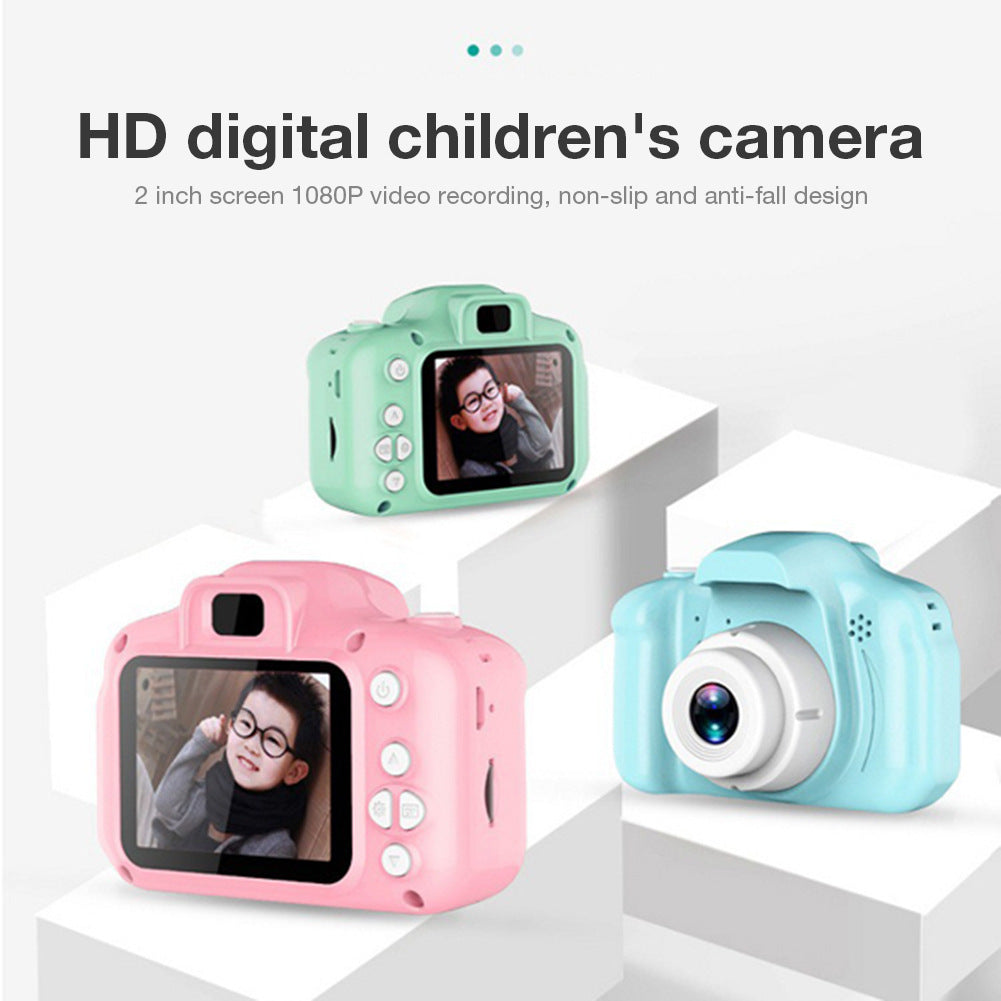 Mini Camera HD ScreenThe Mini Cartoon Camera 2 Inch HD Screen Educational Children Toys Portable Video Camera is the perfect way to teach your child the basics of photography. This easy z'splaceMini Camera HD Screen